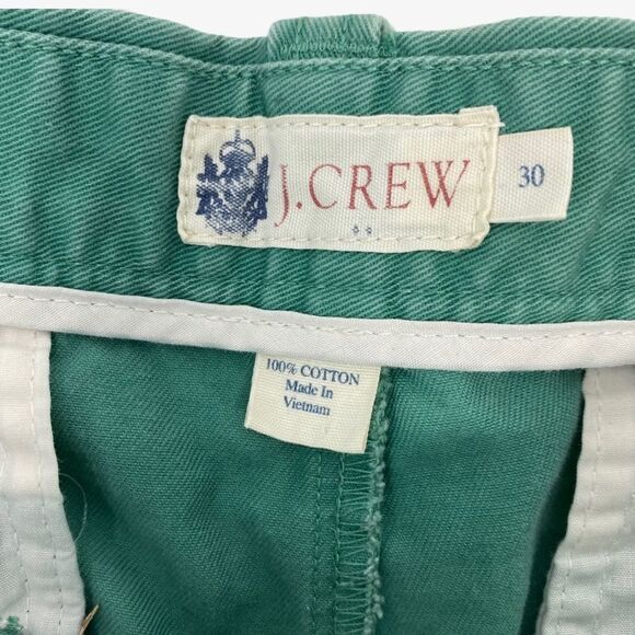 J. Crew Mens Green Gramercy Shorts size 30 Flat Front - Picture 3 of 3